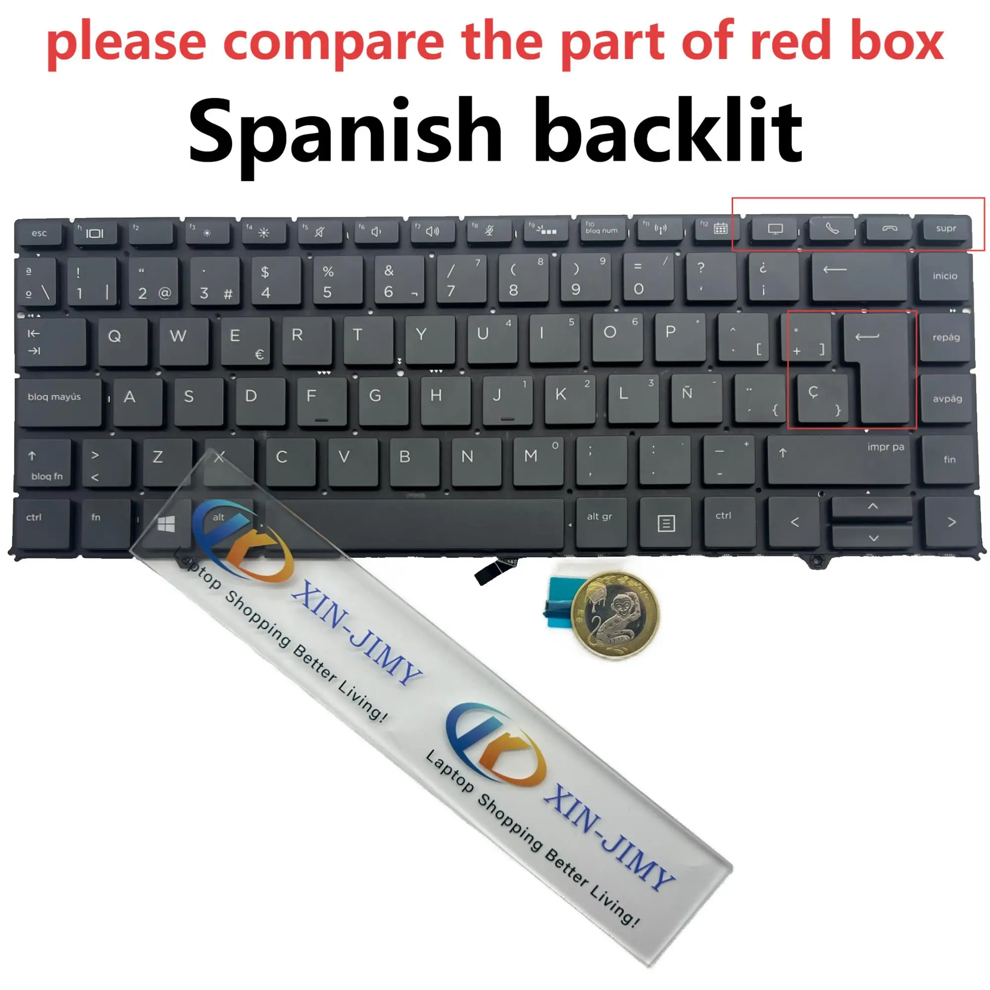 

1050 G1 Spanish Backlit Keyboard For HP EliteBook 1050 G1 Zbook studio G5 HSN-Q11C L34213-031 XW1 SG-91600-2EA SN6173BL