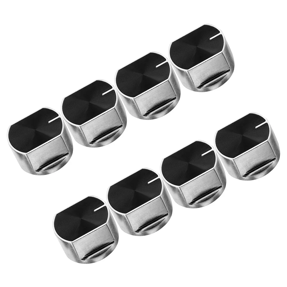

8PCS Gas Knob Switch Zinc Alloy Durable Easy Use Round Handle Wide Compatibility Stove Knobs Kitchen Bar Supplies