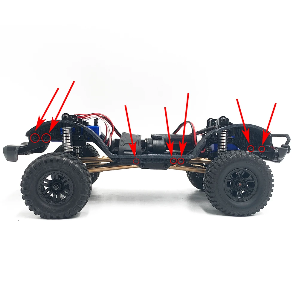 Eahrun TRX4M osłona na błotniki z nadrukiem 3D dekoracja na 1/18 TRX4-M obrońcę Bronco K10 F150 części zamienne