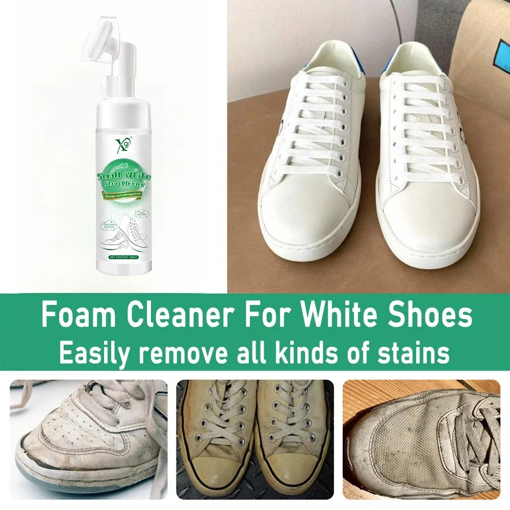 Foam Cleaner For White Shoes Whiten Cleaning Stain Dirt Remove Yellow Spray Foam Cleaner Decontamination White Shoes Cleaning