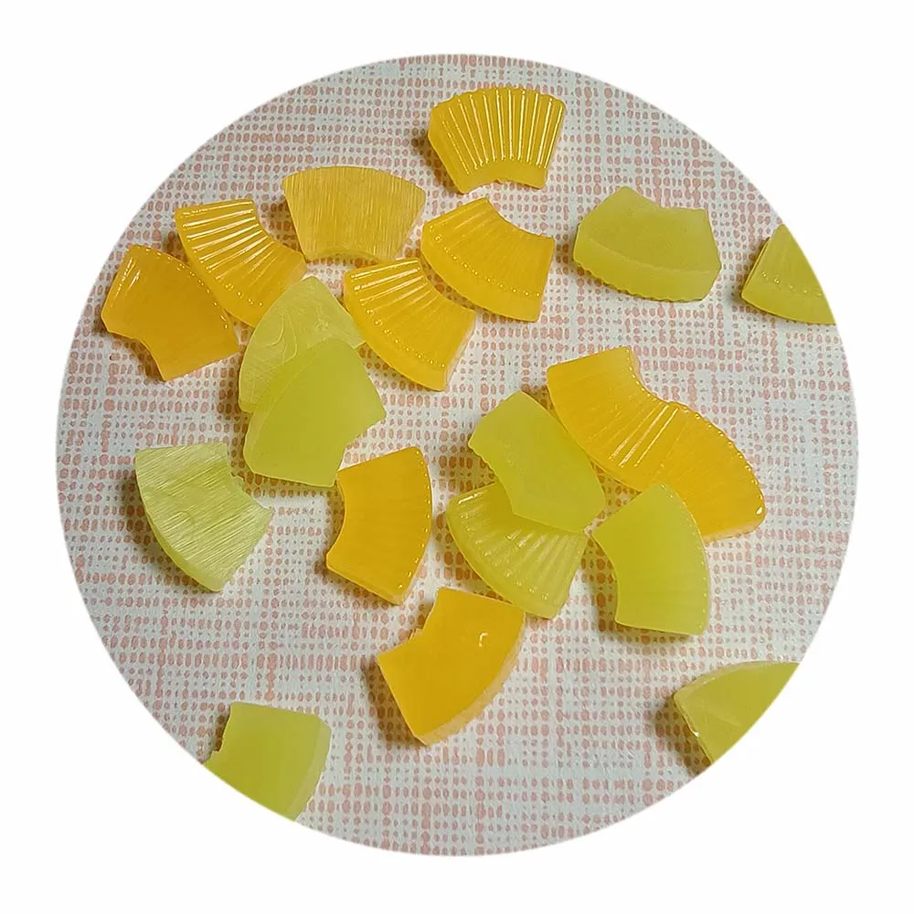 12mm Mini Faux Fruit Slices Gummy Pineapple Candy Minaiture Resin Charms for Slime Accessories DIY Crafts