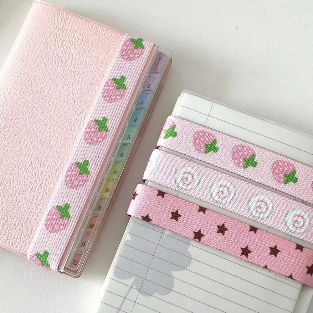 Adjustable Notebook Straps Loose-leaf Notebook Cute Star Band Binding Rope DIY Decoration Binder Strap Storage Accessory