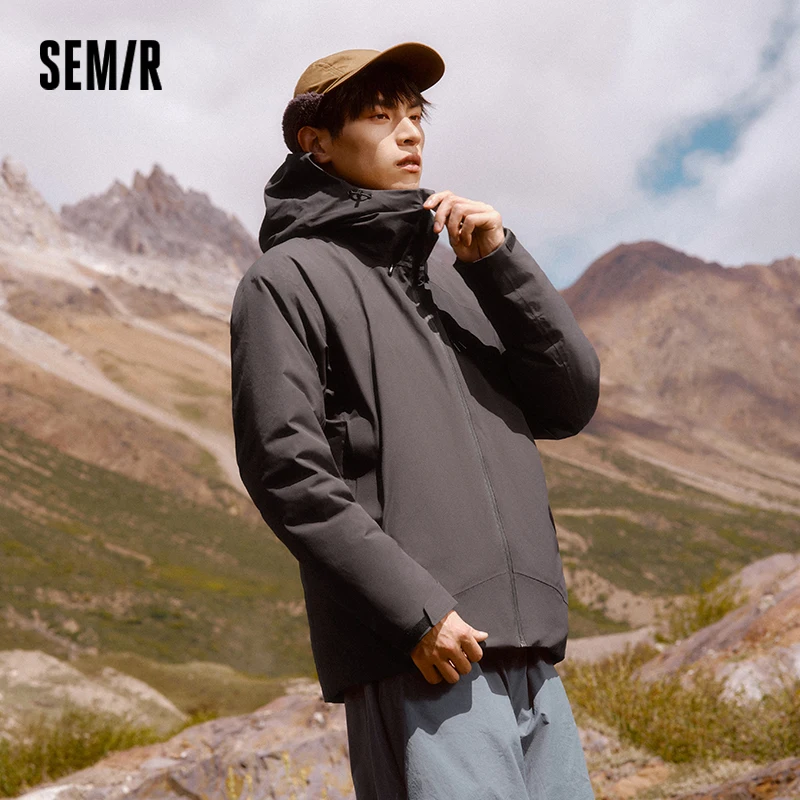 Semir Down Jacket Men Rainproof and Windproof Parka 2024 Winter New Warm Casual Outerwear