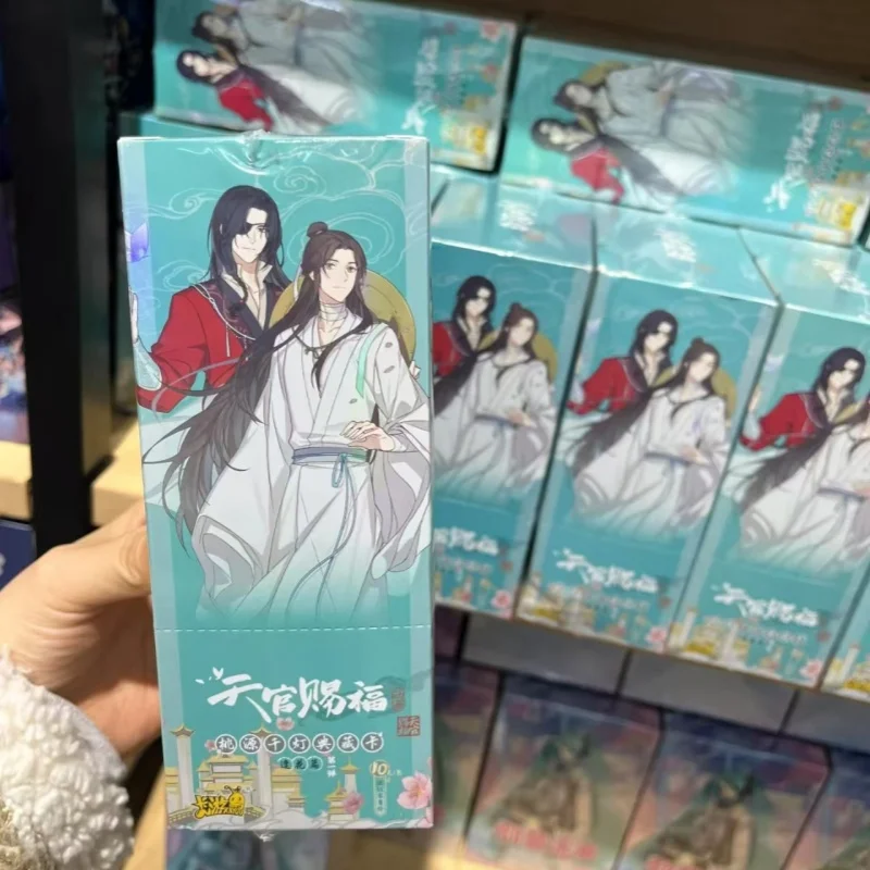การ์ด KAYOU ของแท้ ชุดการ์ดเทพเจ้าแห่งสวรรค์ ซีรีส์ Tianguancifu การ์ดกระดาษแข็งแบบตัด ของสะสม การ์ดของเล่น ของขวัญวันเกิด