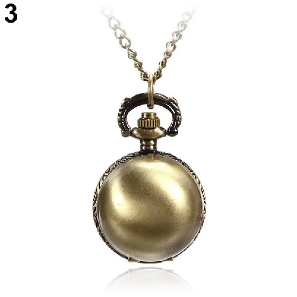 Pocket Watch Retro Small Ball Metal Steampunk Quartz Ketting Hanger Zakhorloge