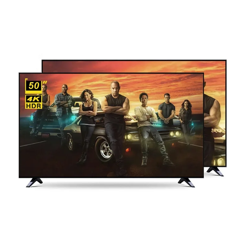 

High end customized TV STLF ZJWHotel Room LED Television Slim Model Narrow Screen 50 Inch 4K Android Smart Television in Stock