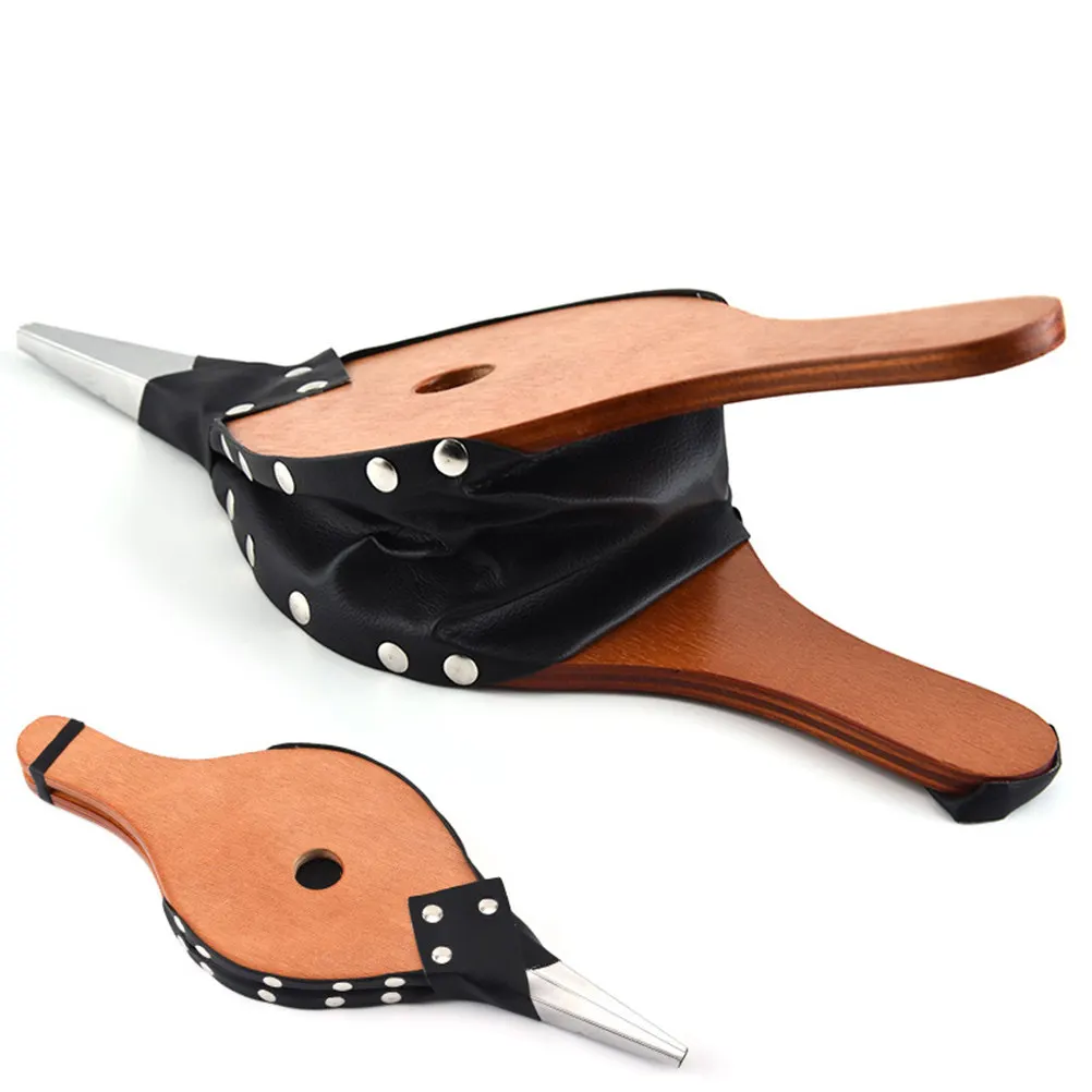 Manual Wooden Blower Compact Portable Outdoor Barbecue Tool Wood Bellows Fireplace Air Blower for Camping Smoking Fire Pits