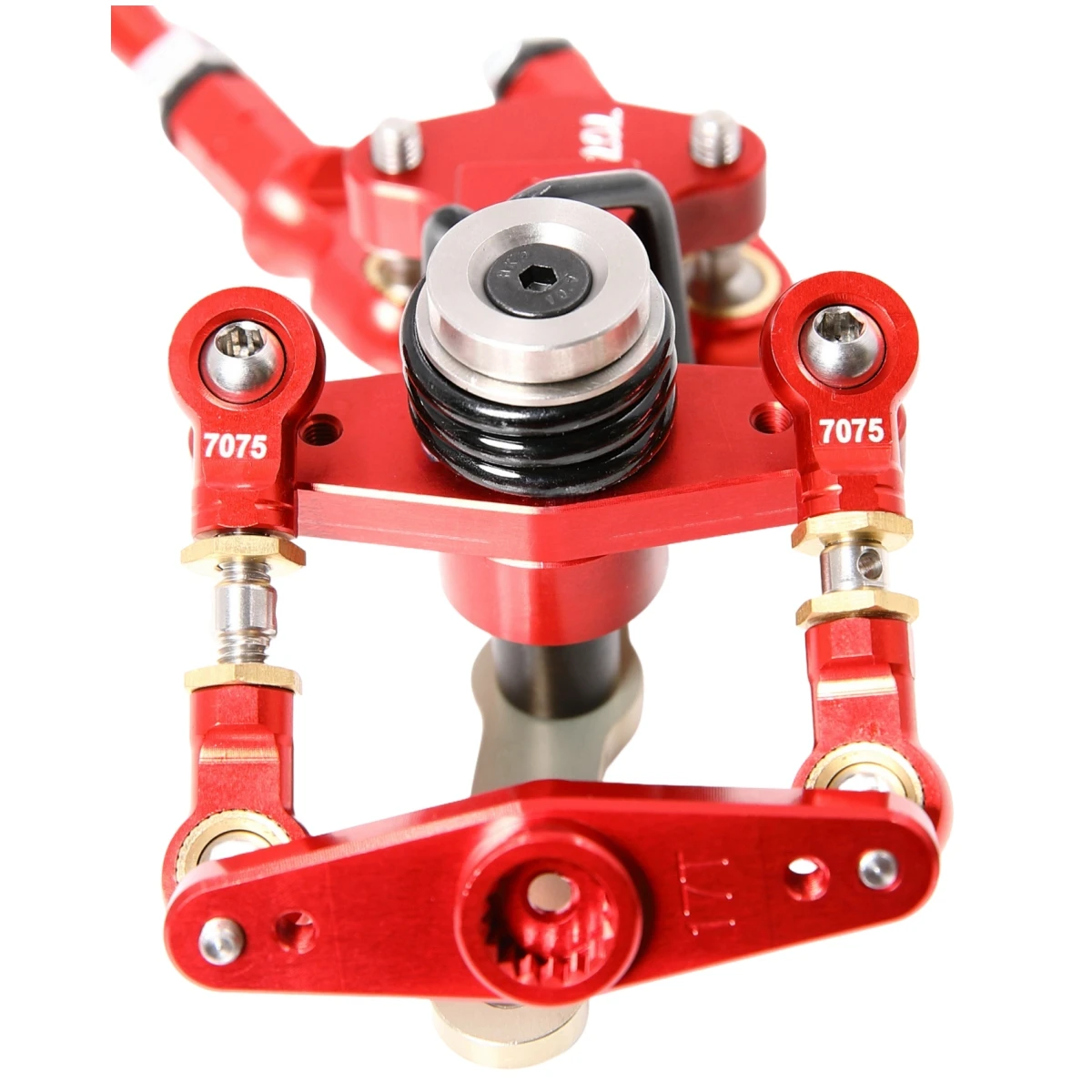 GTBRacing CNC Aluminum 7075 Symmetric Steering System w/ Metal Battery Case Kit for 1/5 RC Car HPI Baja 5B 5T 5SC Upgrade Part