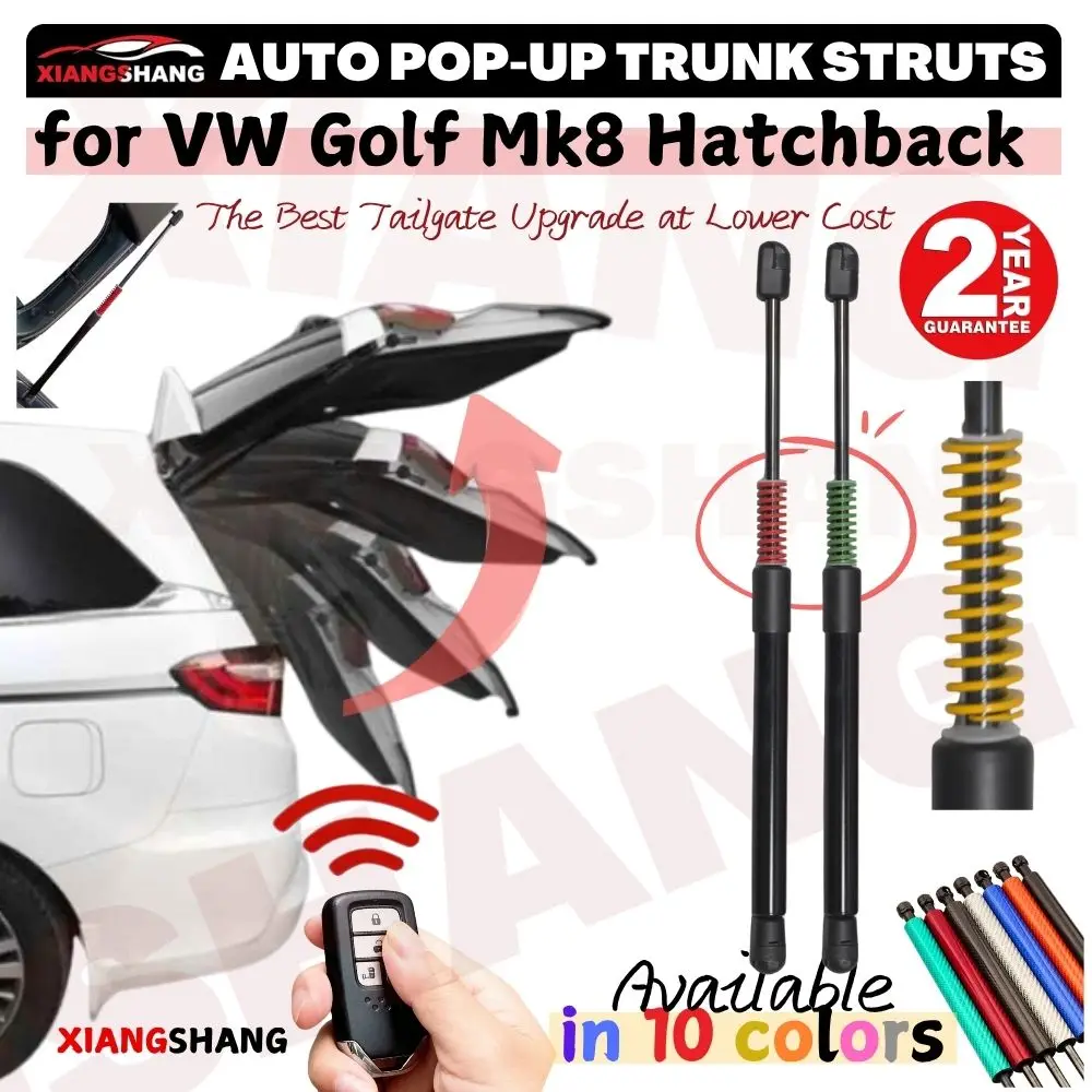 Автоматические амортизаторы багажника для Volkswagen Golf Mk8 2019-наст. время |   Газовые упоры с автоматическим открыванием 535 мм для хэтчбеков с пружинами
