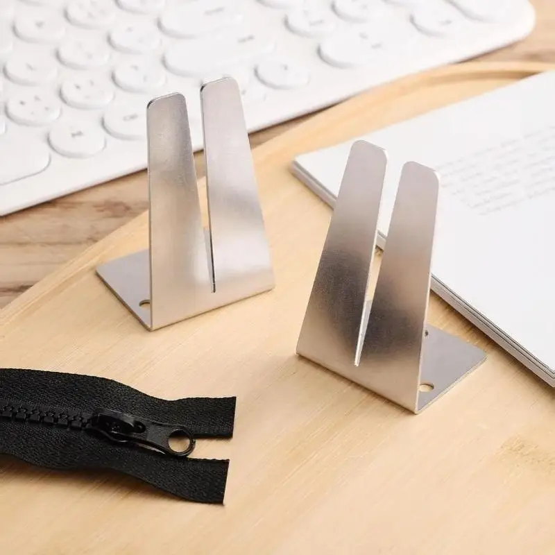 Stainless Steel Zipper Clamp Tool Quick Install Assistant For Sewing Zipper Repair DIY Garment Tailor Household Sewing Helper
