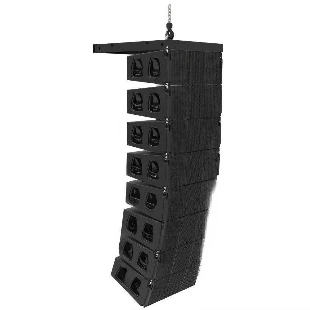 Outdoor Stadium Sound System 2024 10-inch Wooden Stand Line Array Speakers