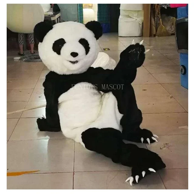 

Realistic Panda Mascot Costume Gress Anime Cosplay Cute Christmas Halloween Birthday Party