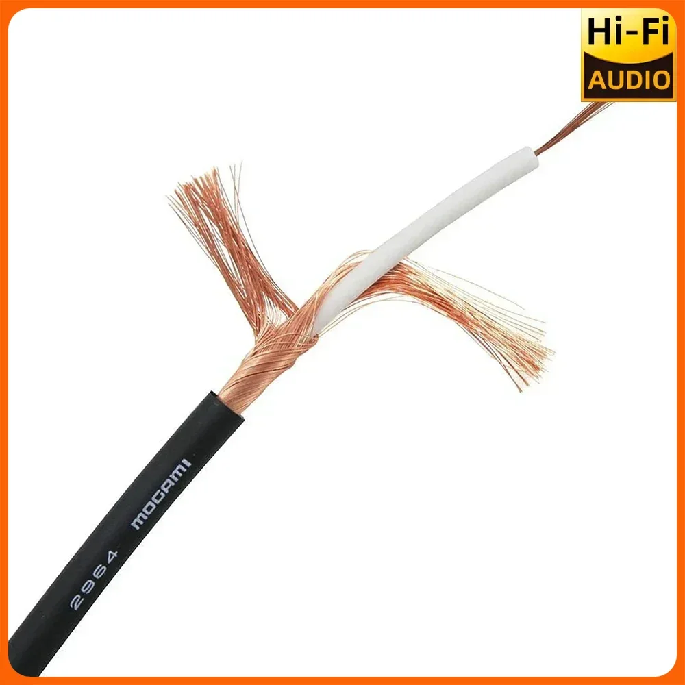 ▲ 5M/10M JapanMogami W2964 OFC 75Ω Bulk Coaxial Cable Low Capacitance Spiral Copper Shield Professional HD Low Loss Audio Video