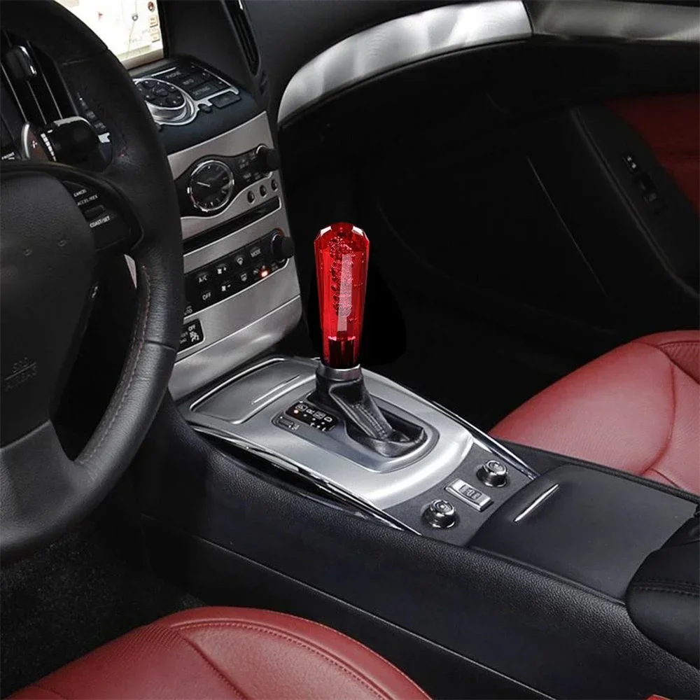 10cm Universal Car Resin Manual Gear Shift Knob Stick Crystal Bubble Manual Transmission Shifter Lever