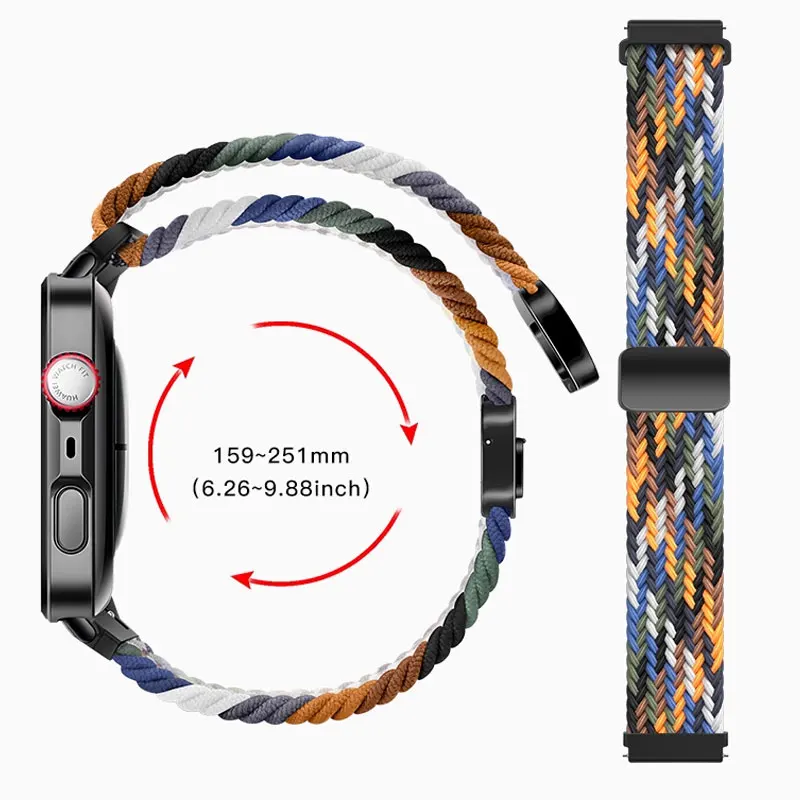 Gravata corante pulseira de náilon para huawei fit4pro pulseira magnética tece esporte correa para huawei relógio fit3 fir4 fit4pro banda acessórios