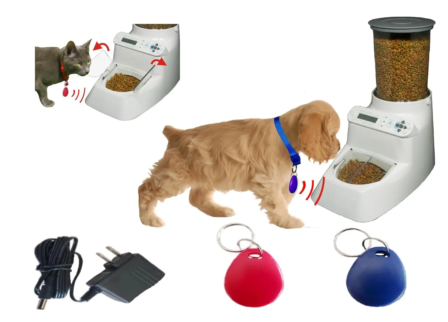 

® ИИ (искусственный интеллект), RFID, система контроля доступа и автоматическая кормушка для нескольких питомцев, на заказ.