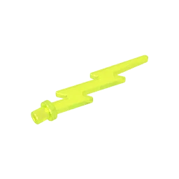Gobricks GDS-90023 ウェーブ/ライトニング アンギュラー、シングル レゴ 27256 と互換性あり子供用 DIY ビルディング ブロック テクニカル