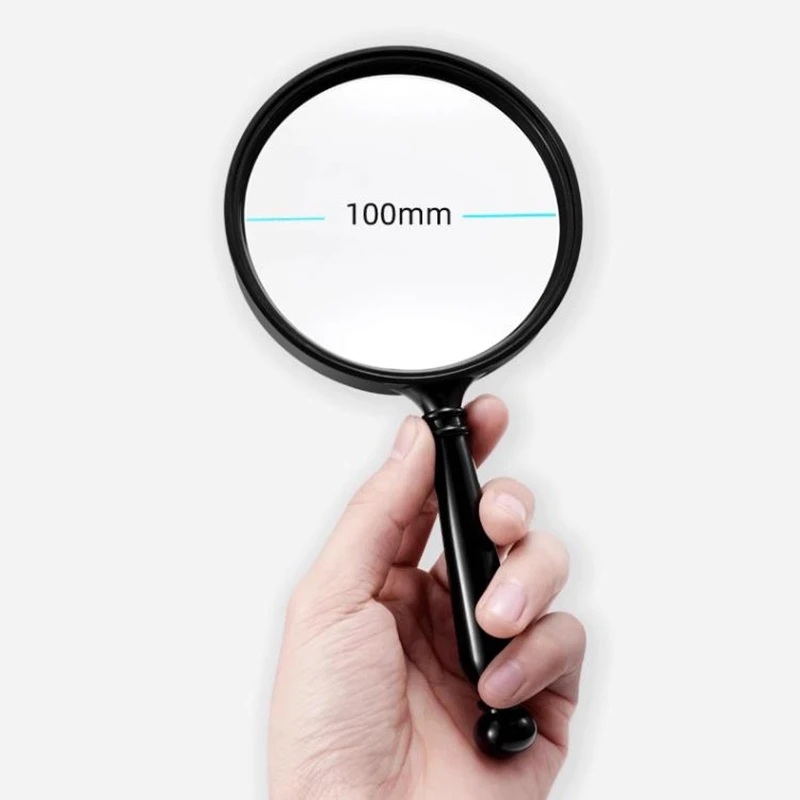 Lens Diameter 75mm/100mm Optical Magnifying Glass Handheld Magnifier For Reading