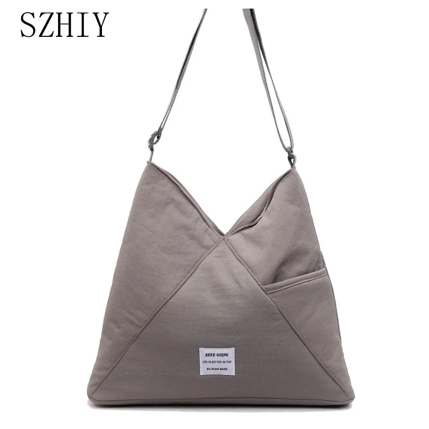 

Ladies' Cloth Bag Fashionable Designer Tote Office New Diagonal Cross Body Bag Washed Nylon Casual Soft Travel Shoulder Pocket
