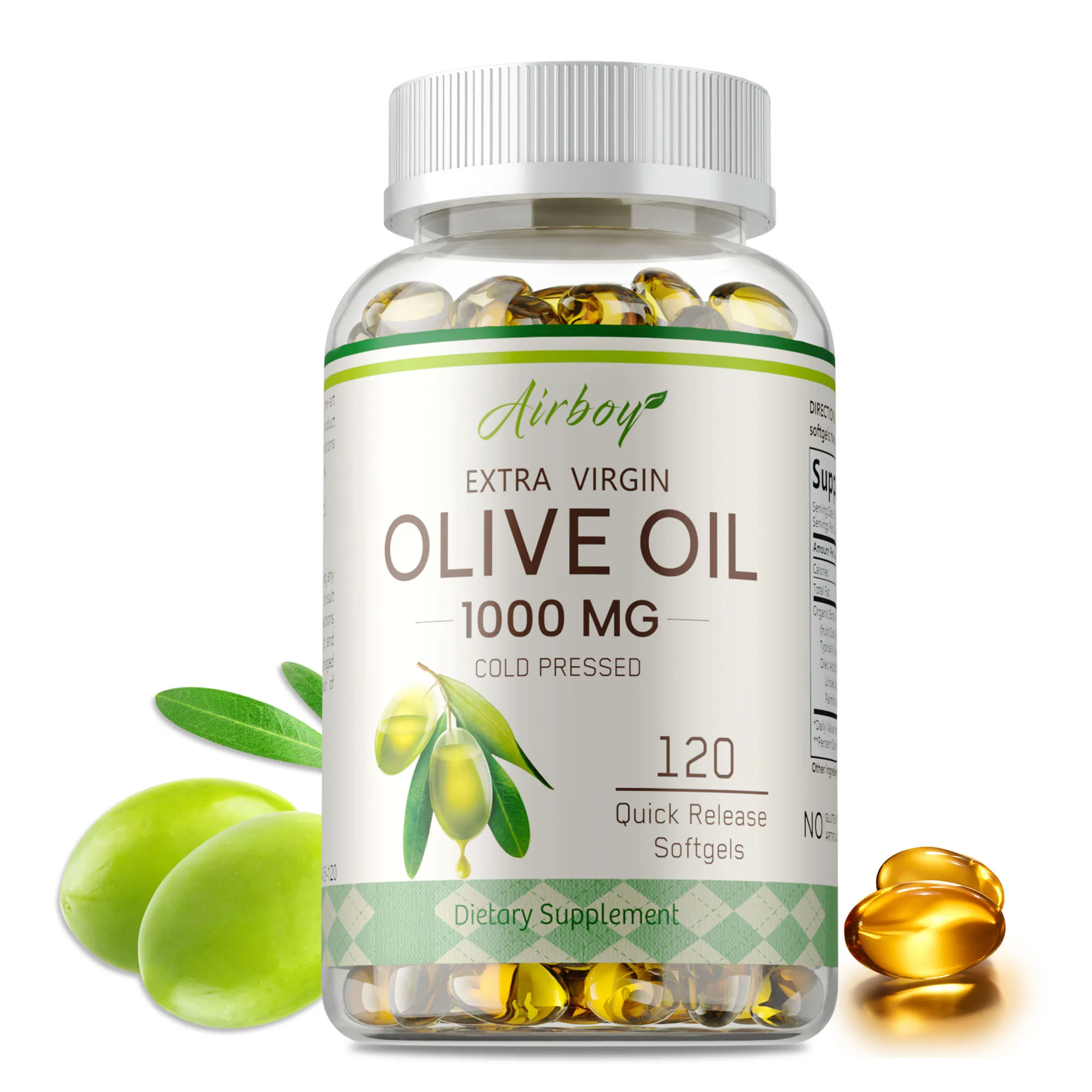 

Olive Oil - Antioxidant, Reduces Dry Skin,Promote Blood Circulation, Supports Brain,Heart & Cardiovascular Health,Boost Immunity