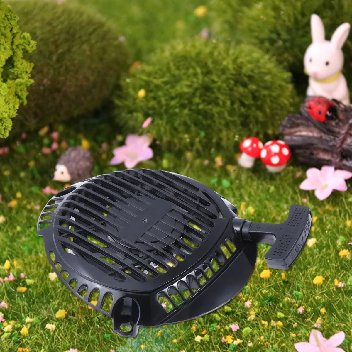 

Universal Pull Starter For Garden Strimmer Brush Recoil Starter Parts Pull Starter Assembly Garden Tools (Black)