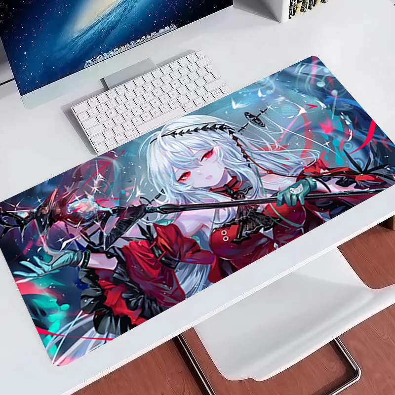 Hot Gaming Mouse Pad Arknights Skadi kawaii Accessories Varmilo Keyboard Pad Gamer PC Computer Desk Mat Anime Rubber Mousepads