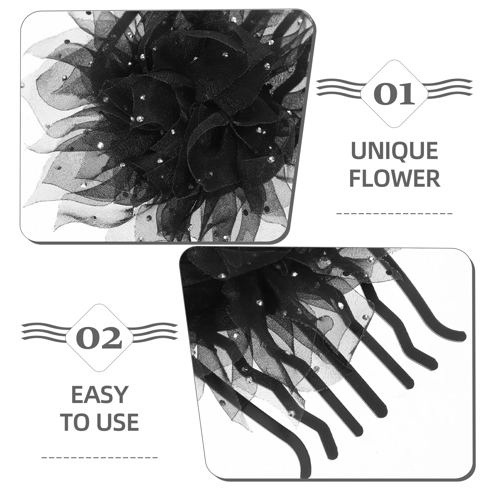 

2 шт., винтажная боковая расческа для волос с цветком, заколка для невесты, сверкающие декоративные аксессуары для волос для женщин, заколка для невесты