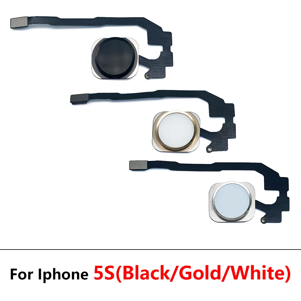 NEW Home Button Flex Cable For iPhone 5S 6 6S 7 8 Plus Return Back Button Key Back No Touch ID Fingerprint Function Replacement