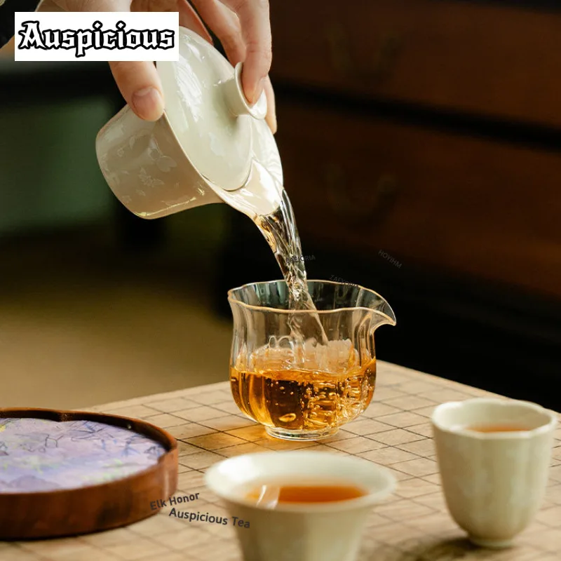 Handmade Butterfly Flower Stream Gaiwan Luxury Tea Tureen Tea Bowl with Lid Kit Tea Maker Cover Bowl Drinkware Accessories Craft
