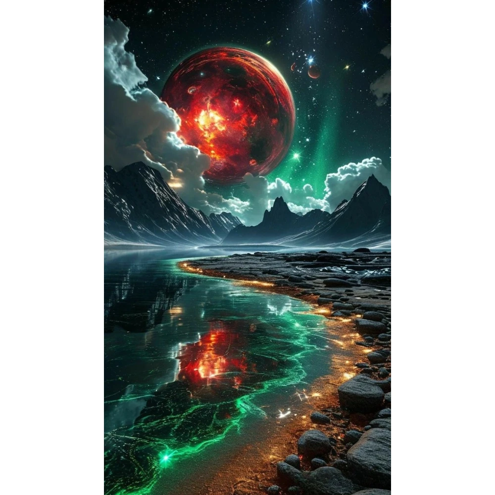 

500/1000/1200/2000 PCS Jigsaw Puzzles Beautiful Landscape Arctic Family Activity Games for Gameroom Bedroom Home Decor Gift