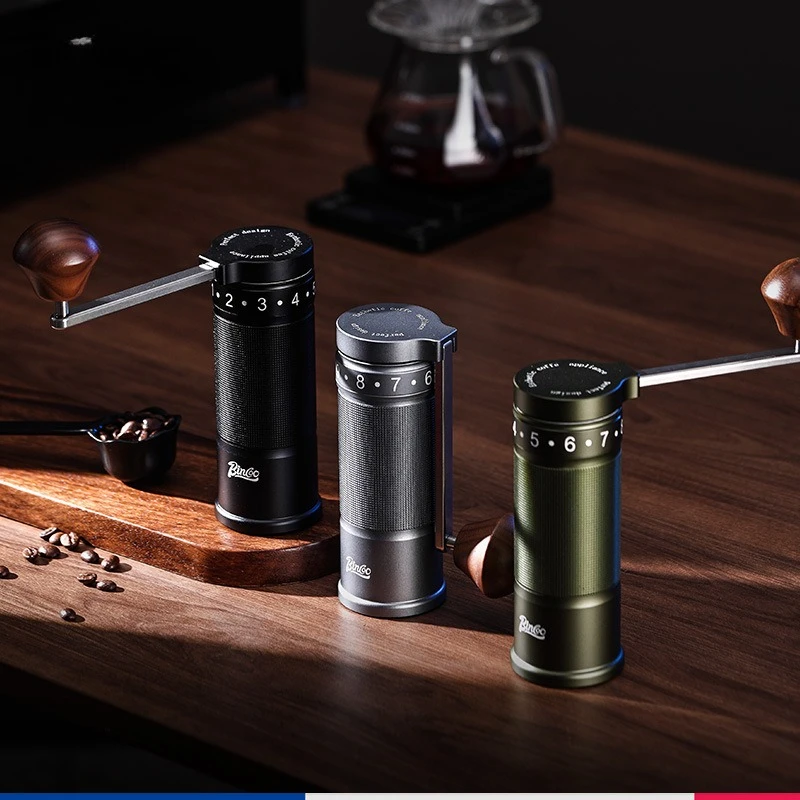 Coffee bean grinder hand crank hand grinder coffee bean grinder hand punch external adjustment portable adjustable outdoor home
