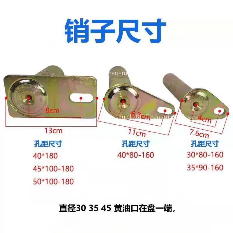 Suitable for Loader Boom Bucket Shaft Pin, 30mm 35mm 40mm 45mm Diameter Grease Lubrication Wear Resistant Pin