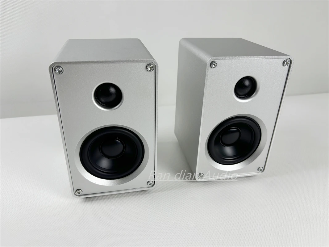 NEW HIFI Bookshelf Speaker All Aluminum Chassis Speaker HIFI Passive Speaker For Amplifier Audio 3-inch Two-way HIFI Speaker