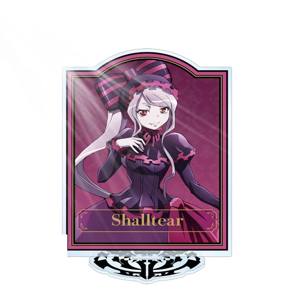 أنيمي أفرلورد 15 سنتيمتر الاكريليك حامل Momonga Albedo Shalltear Bloodfallen اكسسوارات ديكور الهدايا منضدية الزينة