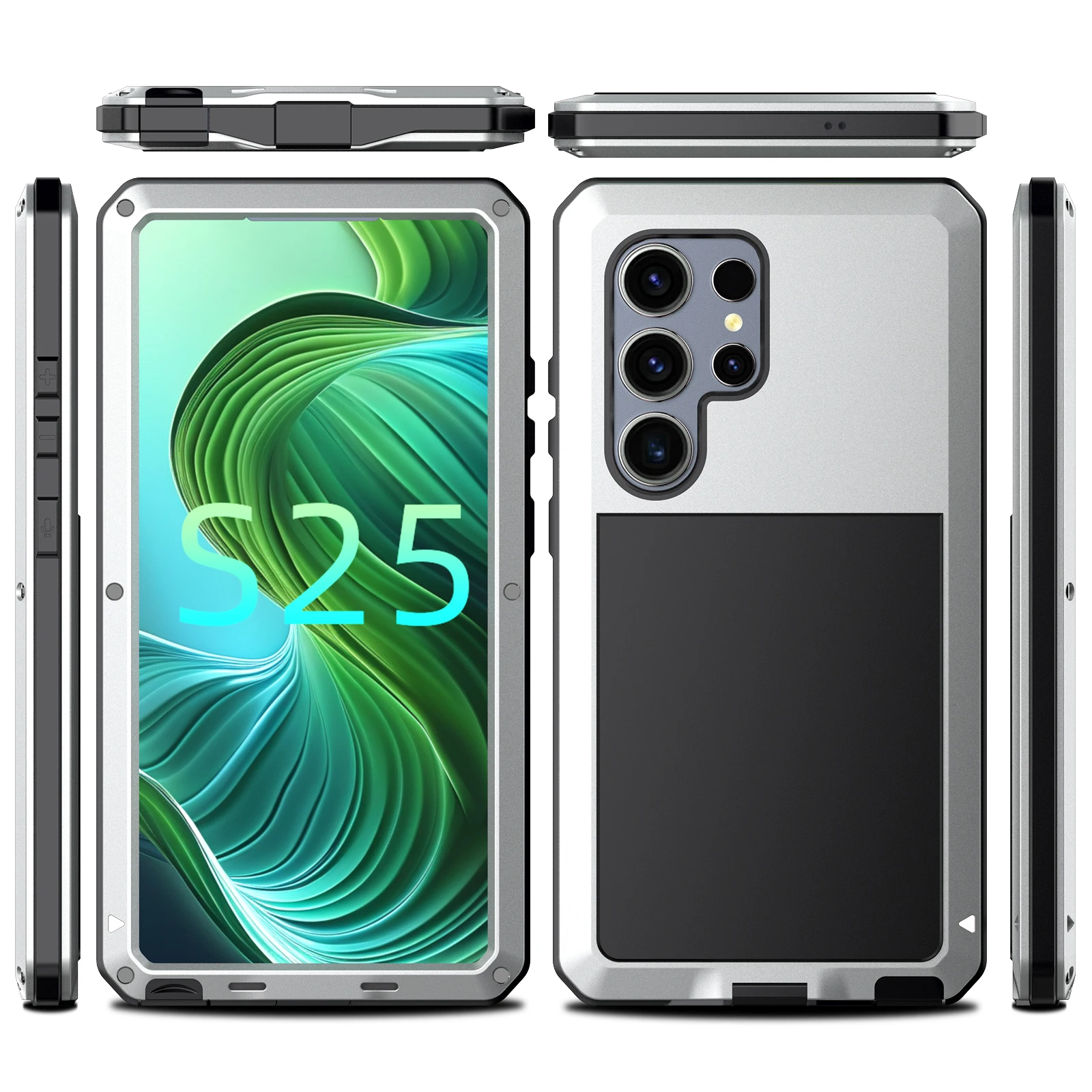 

Для Samsung Galaxy S25 Plus Ultra чехол противоударный Doom Lunatiking тактическая броня металлический алюминиевый водонепроницаемый чехол для телефона S25