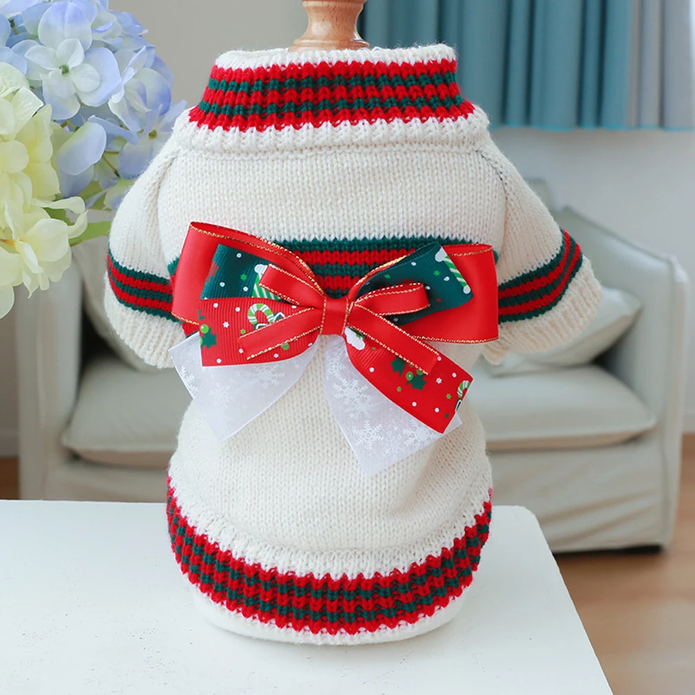 Knitted Cat Dog Sweater Autumn Winter Warm Costumes Apparels Coats Pet Products - Image 4