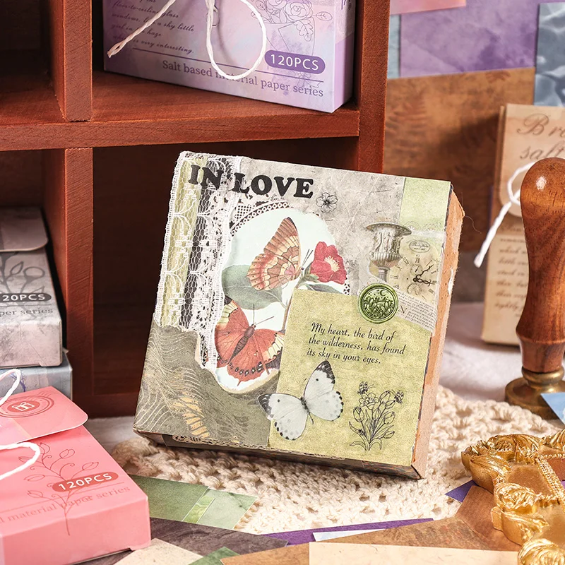 Retro Paper Message Memo Pad, The Wind Runin Mid Summer Series, Lote 6 Pc