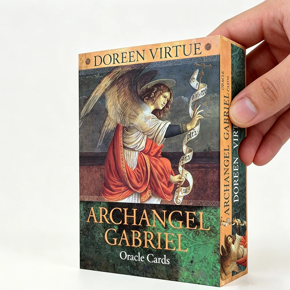 Cartas de Oráculo da Série Anjo da Virtude de Doreen, Cartas do Arcanjo Gabriel, Cartas de Tarô para Iniciantes com Guia em PDF