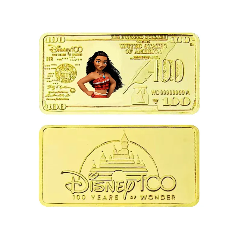 MINISO animation Moana Princess of Ocean Gold Bar Gold Coin Cartoon Commemorative Children Collection Gifts peripherals - Image 5