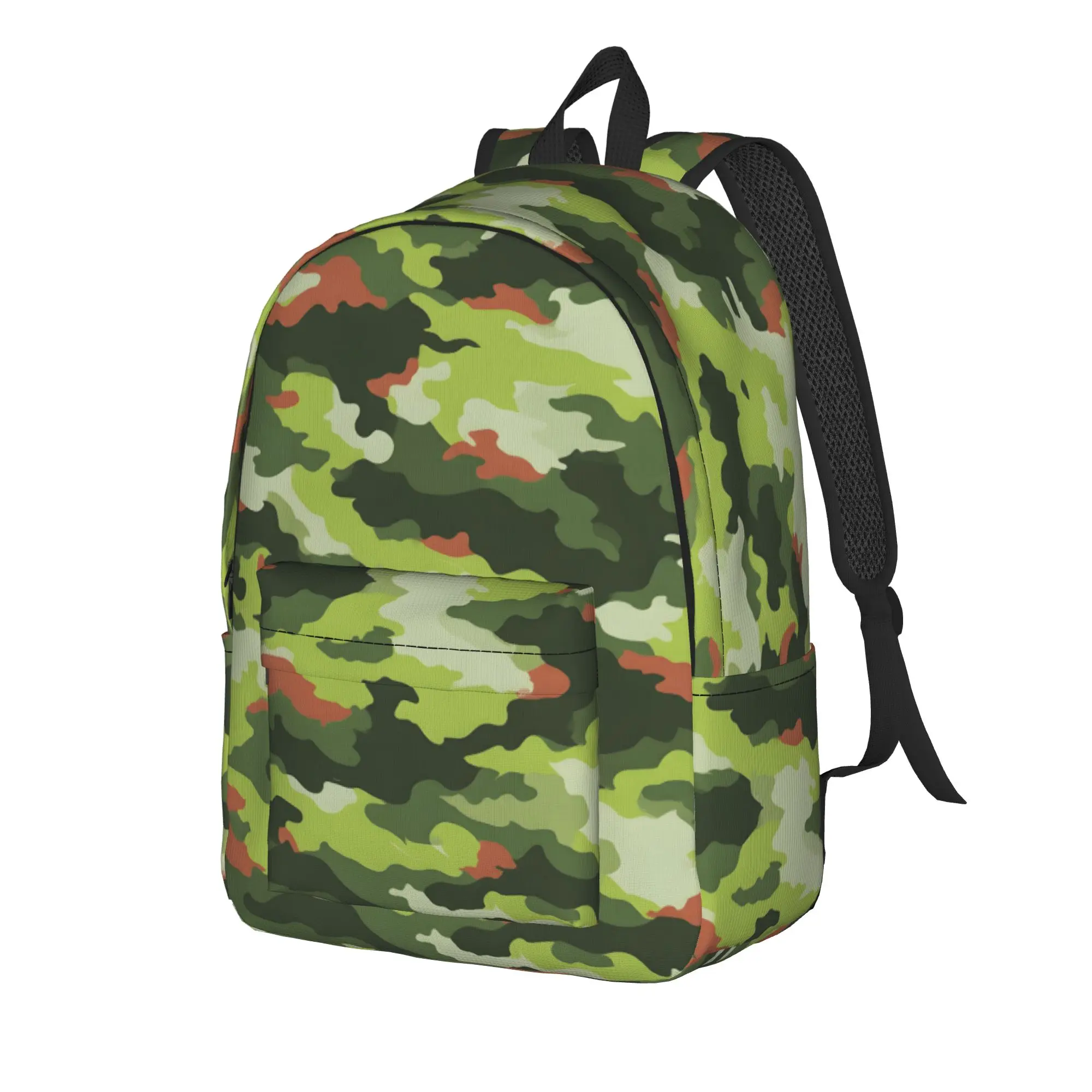 Camo Camouflage Backpack for Men Women Teenage High School Hiking Travel Daypack  Laptop Computer Canvas Bags with Pocket