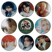 KPOP ANITEEZ Fanclub Atiny Membership Kit Preview Badge HONGJOONG Brooch SAN Pin Collection Pins for Backpack Clothes