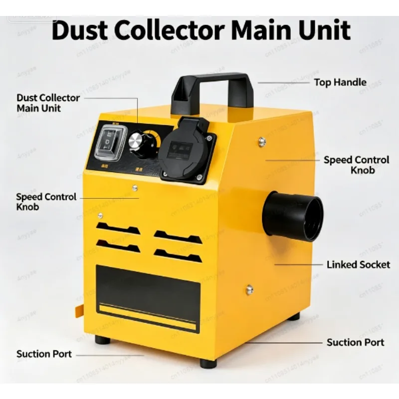 Industrial Cyclone Dust Collector | High Efficiency Woodworking Vacuum Separator, Household & Workshop Dust Extractor