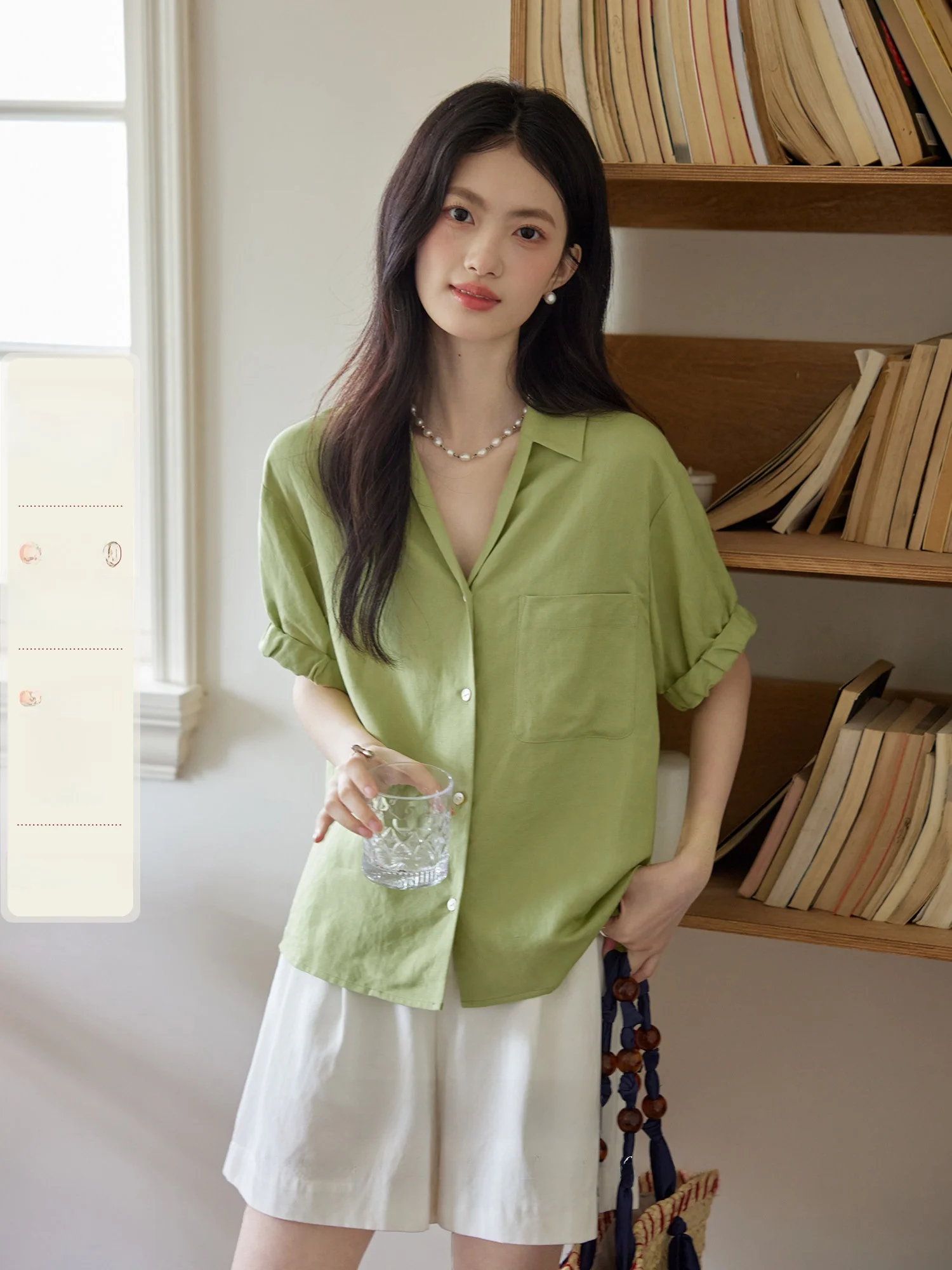 

ORWhite Винтажная женская блузка с открытыми плечами, с пуговицами, в непринужденном стиле, с коротким рукавом, тонкая модель