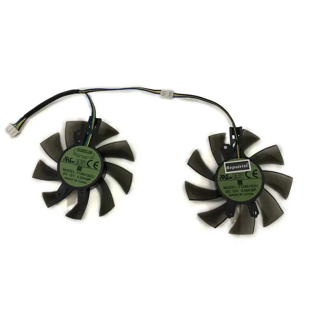 T128015DU,FY08015L12LPA,Graphics Card Fan,Video Cards Cooling,2Pcs/Set,For GALAX GTX 1060 OC 6GB,For GALAX GTX1050 Ti (1-Click)