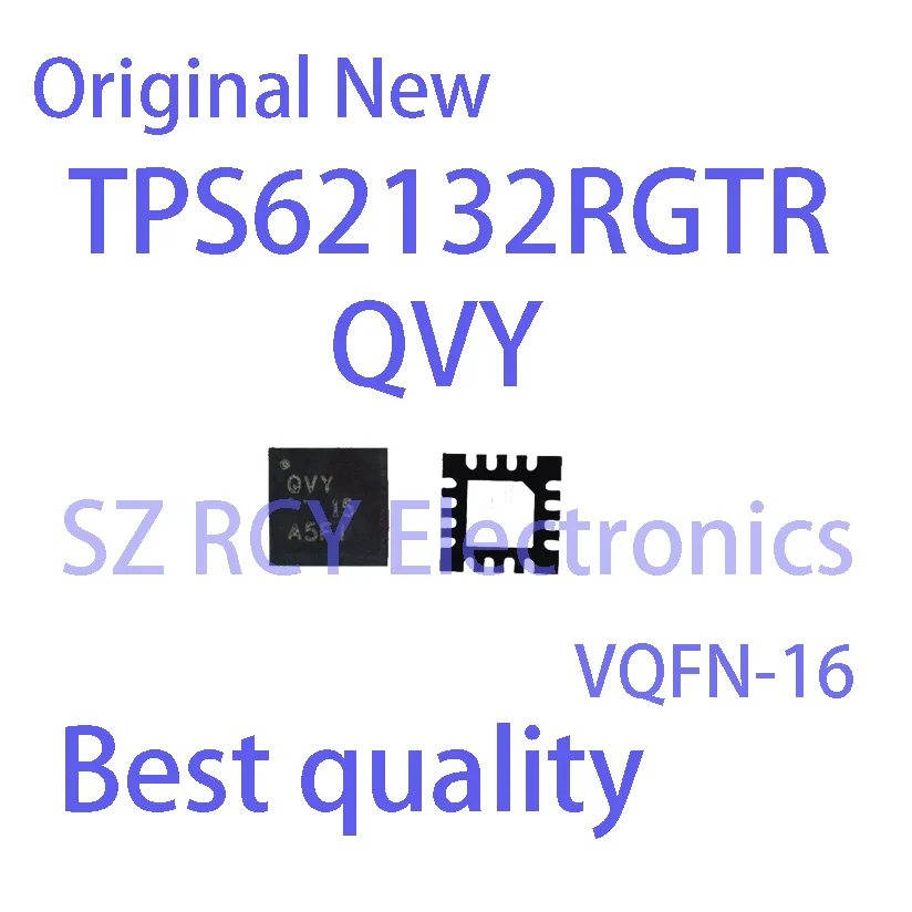 (5-10 PCS)NEW TPS62132RGTR TPS62132 Top Mark QVY QFN-16 IC Chip electronic