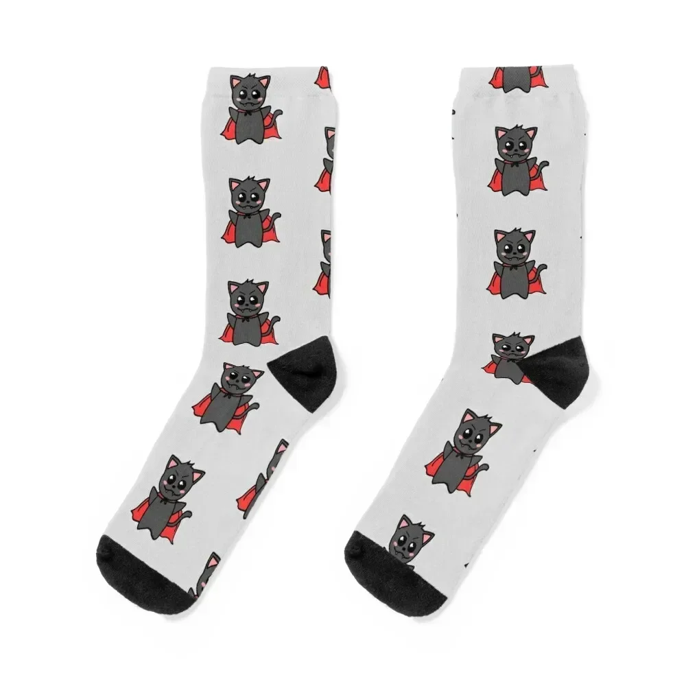 Vampire Cat Socks halloween snow luxe FASHION Socks Male Women's