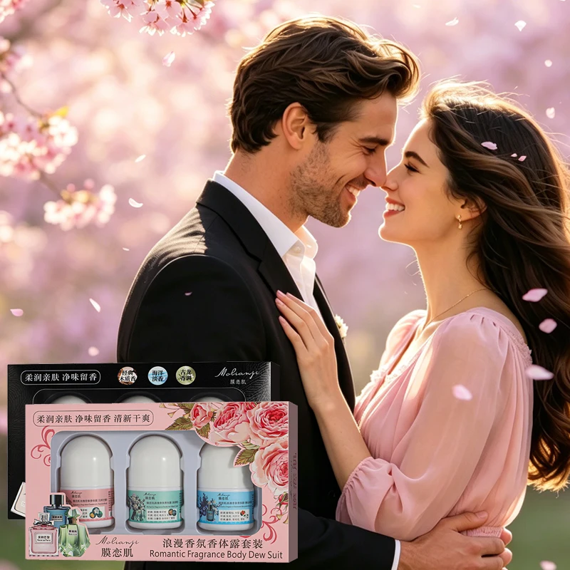 3pcs Romantic Fragrance Body Lotion Set, Long-Lasting Fragrance Retention, Fresh and Dry, Ideal Gift for Lovers view 2