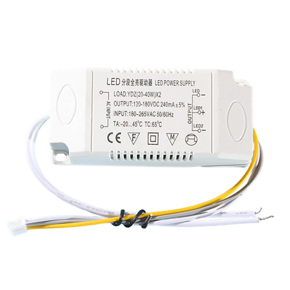 External Power Supply LED Driver Electronic Transformer Constant Current 12-24W 24-36W 36-50W For Ceiling Light Panel Light