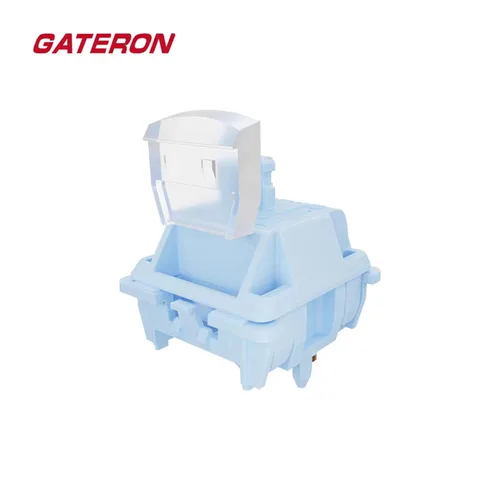 GATERON-interruptor para batido de sal marina, HIFI, lineal, 5 pines, todo POM, Material RGB personalizado, lubricación de fábrica, interruptor de teclado mecánico