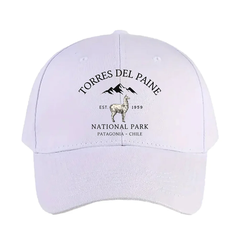 Gorra de Béisbol de Verano para Hombre y Mujer, Torres del Paine, Chile, Patagonia, Ajustable, con Visera Curva, Protección Solar